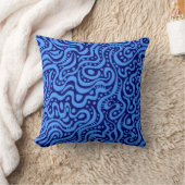 Coussin Abstrait 041211 - Bébé bleu sur Deep Navy (Couverture)