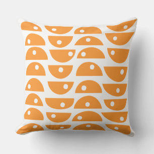 Coussin Abstrait 20816 - Orange clair sur blanc