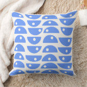 Coussin Abstrait 220816 - Bleu Bébé sur Fond Blanc (Couverture)
