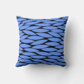 Coussin Abstrait 250713 - Bleu bébé sur noir (Verso)