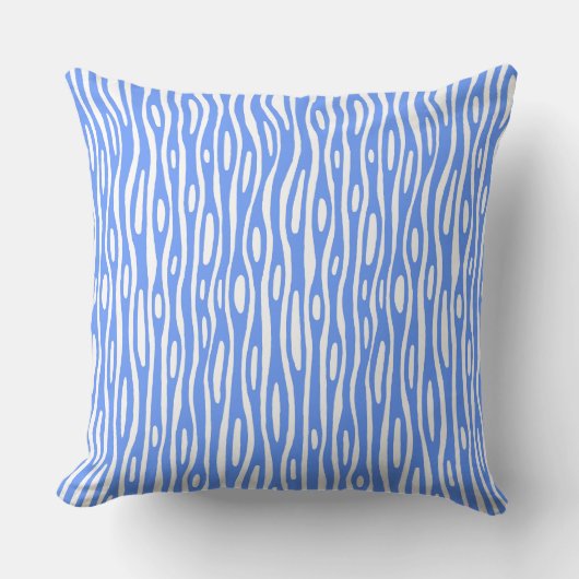 Coussin Abstrait 280314 - Bleu bébé sur blanc (Recto)