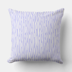 Coussin Abstrait 280314 - Bleu poudre sur blanc