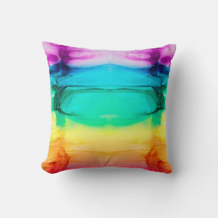 Coussin Abstrait arc-en-ciel coloré arrière - plan, papier