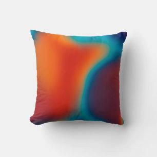 Coussin Abstrait arrière - plan flou avec bleu-clair color