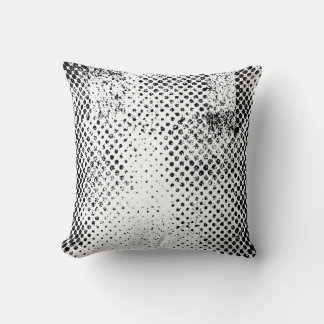 Coussin Abstrait arrière - plan vintage noir et blanc. Mon