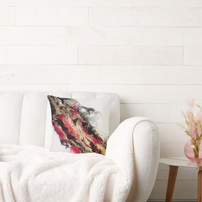 Coussin Abstrait Black Gold (Canapé)