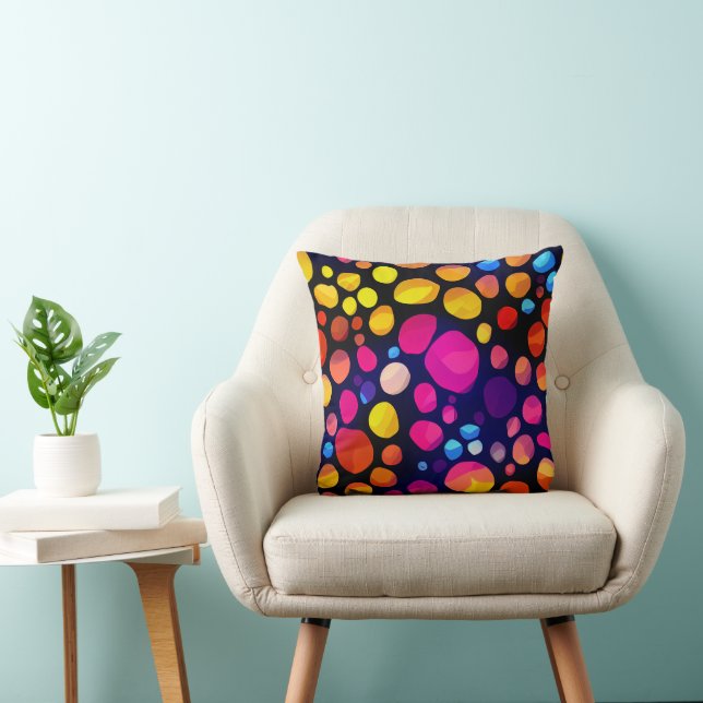 Coussin Abstrait Coloré (Chaise)