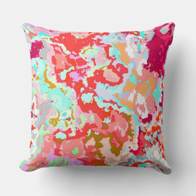 Coussin Abstrait coloré (Recto)