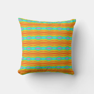 Coussin Abstrait couleur été brillant