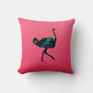 Coussin Abstrait d'autruche