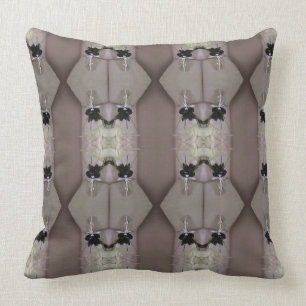 Coussin Abstrait de fleurs embellisées