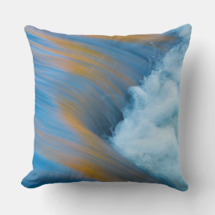 Coussin Abstrait d'eau bleue, Canada
