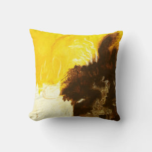 Coussin Abstrait Déchets de peinture d'art éclaboussures J