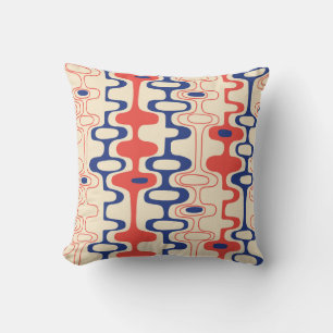 Coussin Abstrait du milieu du siècle : design moderne et t