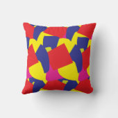 Coussin Abstrait Géométrique Coloré (Verso)