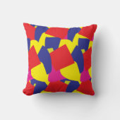 Coussin Abstrait Géométrique Coloré (Recto)