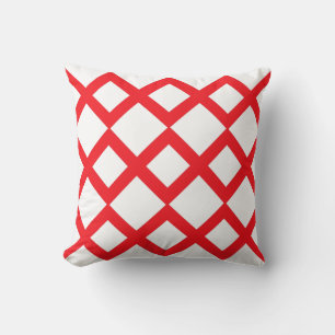 Coussin Abstrait géométrique - Pepper chili, blanc !