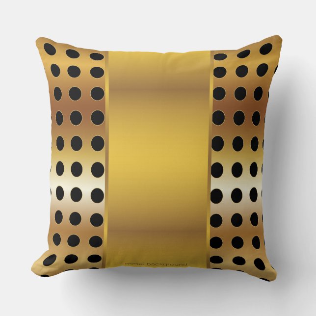 Coussin Abstrait Gold Luxury (Recto)