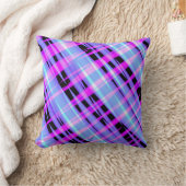 Coussin Abstrait Icy rose chaud bleu et noir (Couverture)