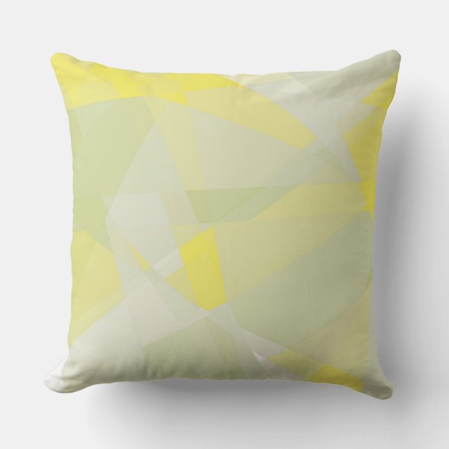 Coussin Abstrait jaune (Recto)