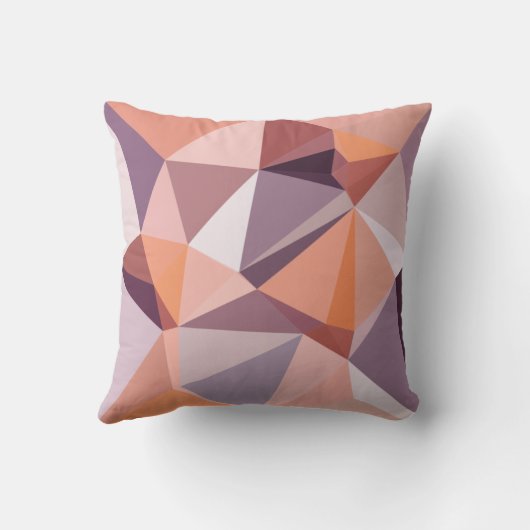 Coussin Abstrait Low Polygon (Verso)