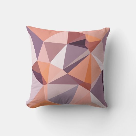Coussin Abstrait Low Polygon (Recto)