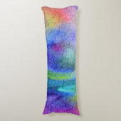 Coussin abstrait magnifique de corps d'arc-en-ciel (Devant (Vertical))