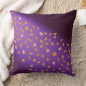 Coussin Abstrait mauve lune feuilles d'automne rose (Couverture)