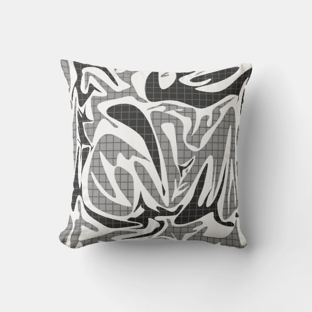 Coussin Abstrait memphis école moderne motif avec (Recto)