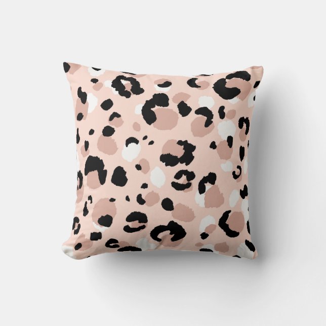 Coussin Abstrait moderne léopard sans couture motif. Anima (Recto)