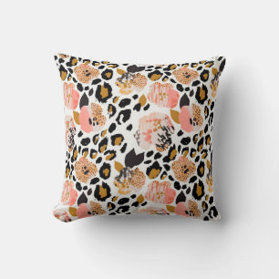 Coussin Abstrait motif sans soudure fleurie : fleurs avec 