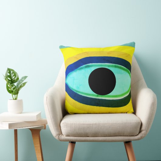 Coussin Abstrait oeil mal (Chaise)