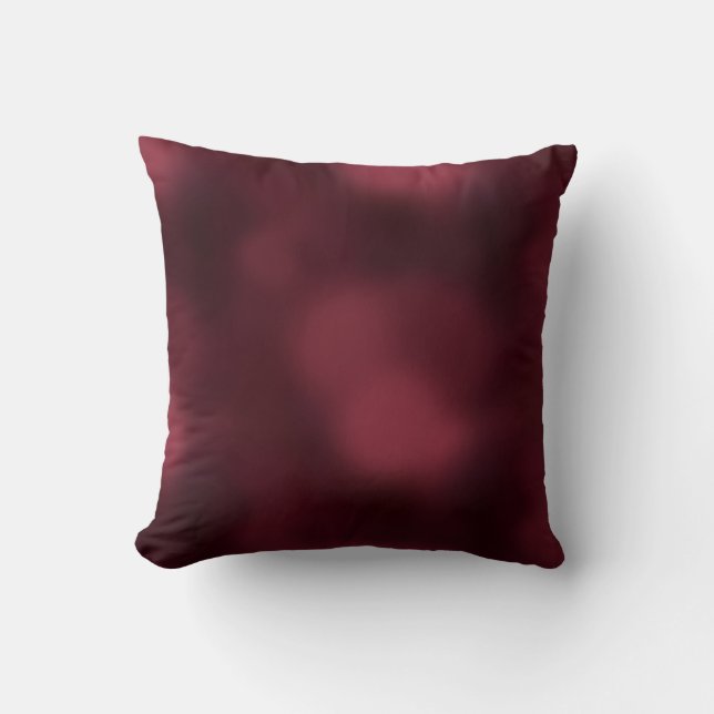 Coussin abstrait ombré bordeaux (Recto)