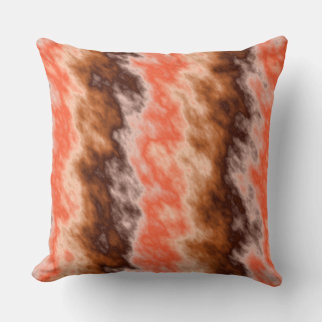 Coussin Abstrait orange (Recto)