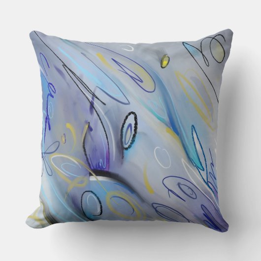 Coussin Abstrait pourpre (Recto)
