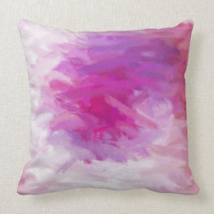 Coussin Abstrait Purple Royal Fuchsia