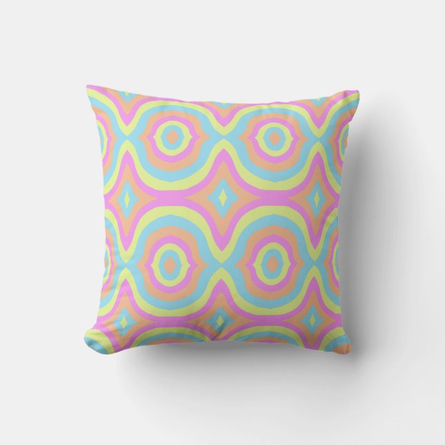 Coussin Abstrait Retro élégant coloré (Recto)