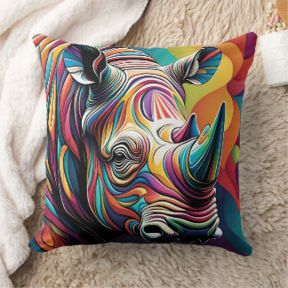 COUSSIN ABSTRAIT RHINO CUSHION