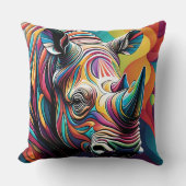 COUSSIN ABSTRAIT RHINO CUSHION (Recto)