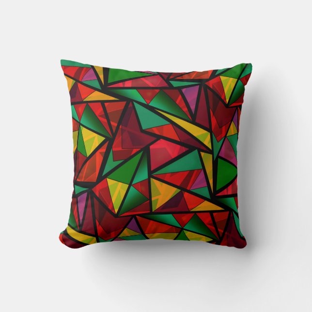 Coussin Abstrait sans couture géométrique moderne formes t (Recto)