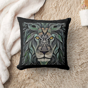 Coussin Abstrait Shabby Chic King Lion