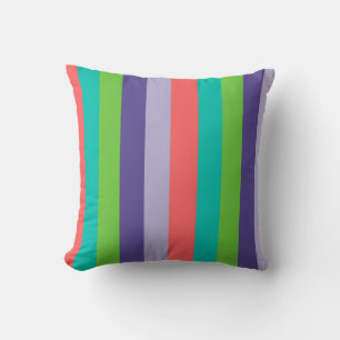 Coussin abstrait strié vertical