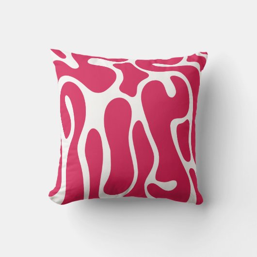 Coussin Abstrait tour rose (Recto)