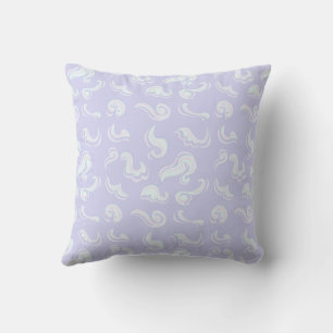 Coussin Abstrait Tourbillon Pastel Lavande