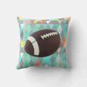 Coussin Abstrait Triangle Football Boys Birth Record (Verso)