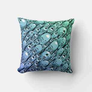 Coussin Abstrait turquoise