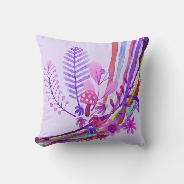 Coussin Abstrait ultraviolet (Recto)
