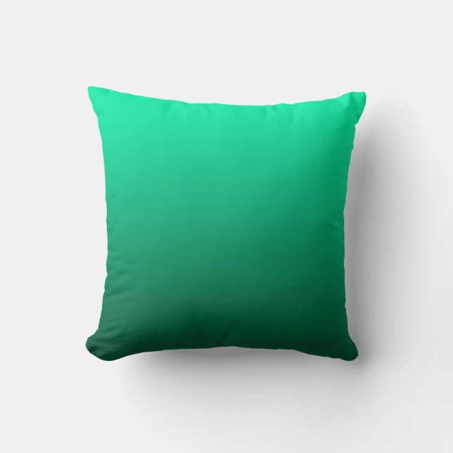 Coussin Abstrait vert brillant contraste de couleur pure t (Recto)