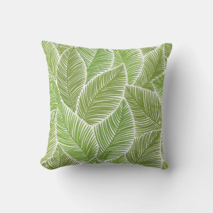 Coussin Abstrait vert fleuri, arrière - plan sans soudure.