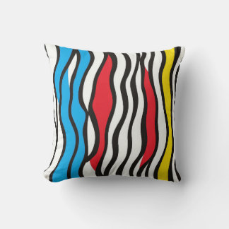Coussin Abstrait Wavy Stripes